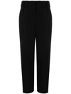 Balmain Cotton Tapered Trousers In Schwarz
