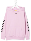 OFF-WHITE LOGO PULLOVER HOODIE