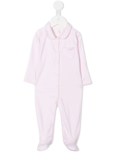 Marie-chantal Babies' Pocket Cotton Pajamas In White