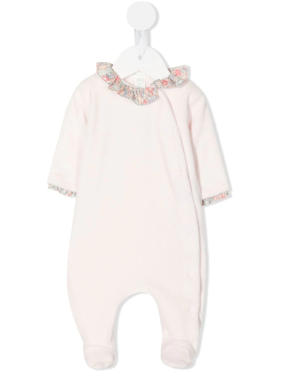Marie-chantal Babies' Wings-motif Ruffle-trim Pajamas In Pink