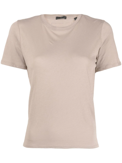 Atm Anthony Thomas Melillo Short-sleeve Crew-neck T-shirt In Neutrals