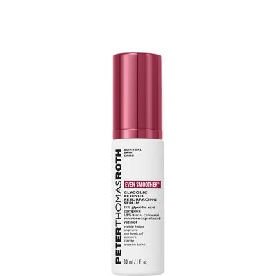 PETER THOMAS ROTH EVEN SMOOTHER GLYCOLIC RETINOL RESURFACING SERUM 30ML