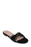 Gc Shoes Rihanna Knotted Slide Sandal In Black
