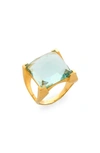 Aquamarine/ Gold