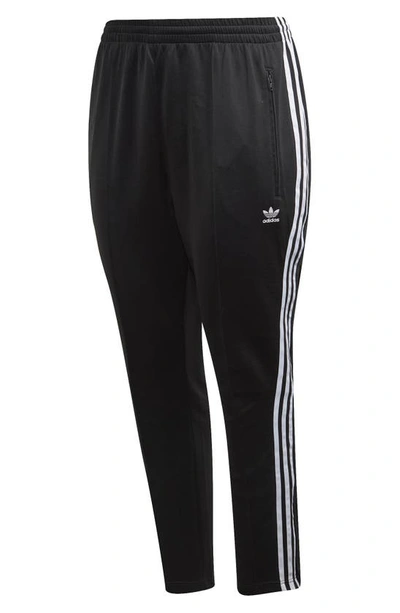 Adidas Originals Adidas Primegreen Essentials Warm-up Slim Tapered 3-stripes Track Pants In Black