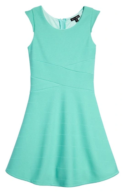 Ava & Yelly Kids' Skater Dress In Mint