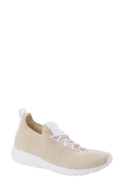 Nisolo Athleisure Eco Knit Sneaker In Beige