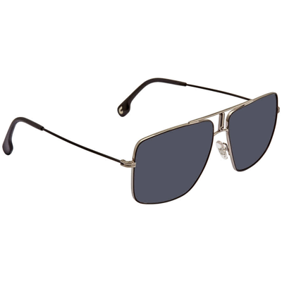 Carrera Grey Square Unisex Sunglasses  1006/s 0t17/ir 60 In Black / Grey / Ruthenium