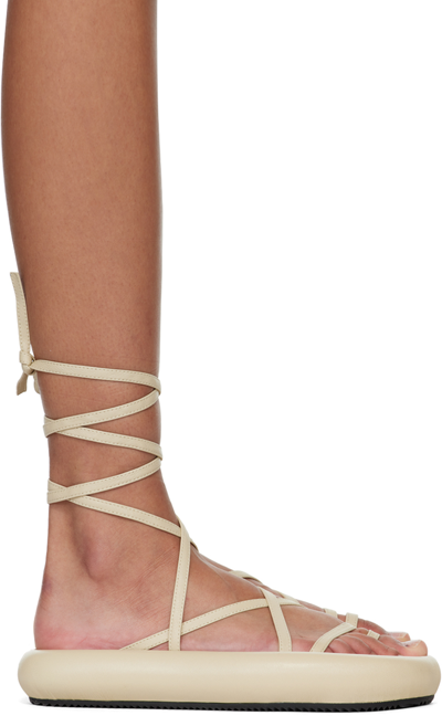 Isabel Marant Beige Omea Sandals In 20ck Chalk