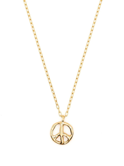 Ambush Peace-sign Necklace In Gold