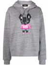 DSQUARED2 DSQUARED2 COTTON PRINTED HOODIE