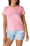 Lucky Brand Women's Cotton Corvette T-shirt In Sea Pink