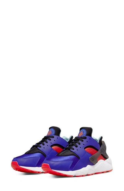 Nike Air Huarache Sneaker In Concord/ Orange/ Copa/ Black