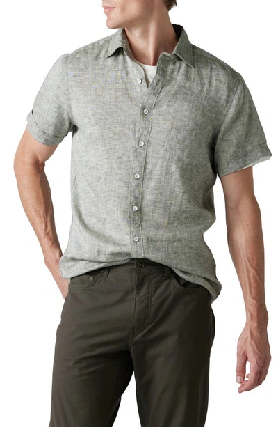 Rodd & Gunn Regular Fit Ellerslie Linen Shirt In Sage
