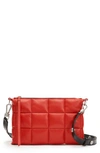 Allsaints Eve Quilted Crossbody Bag In Gala Red