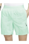 Nike Dri-fit Flex Pocket Yoga Shorts In Mint Foam/ Black