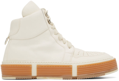 Guidi White Basket High-top Trainers