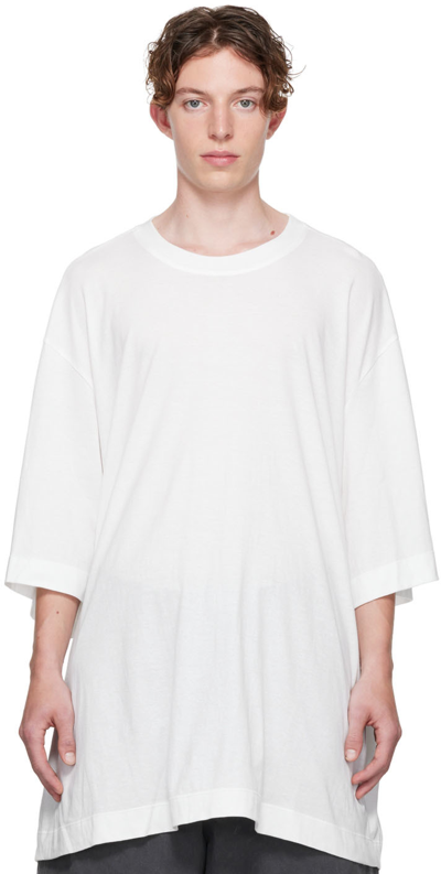 Hed Mayner White Cotton T-shirt In Weiss