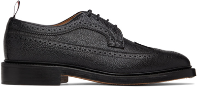 THOM BROWNE BLACK LONGWING BROGUE OXFORDS