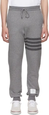 Thom Browne Track Pants Wool Drawstring Waist In 035 Med Grey