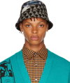 LANVIN REVERSIBLE BROWN BATMOBILE BUCKET HAT