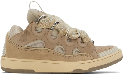 Lanvin Beige Curb Low-top Trainers