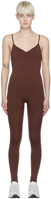 Prism Brown Balanced Jumpsuit In Maroon