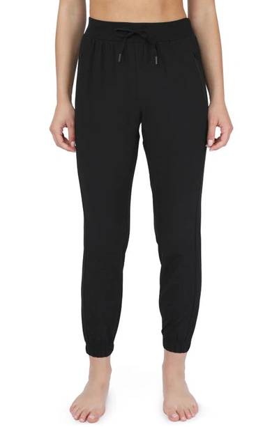 90 Degree By Reflex Woven Joggers In Black