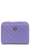 Steve Madden Quest Zip Wallet In Purple Violet