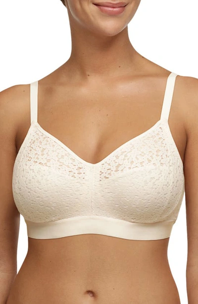 Chantelle Lingerie Norah Supportive Wireless Bra In Talc-nl