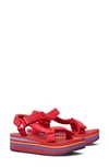 Tory Burch Sport Strappy Sandals In Flare Red