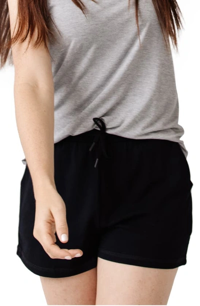 Cozy Earth Pajama Shorts In Black