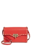 Valentino Garavani Red Rockstud Small Leather Shoulder Bag