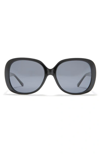 Cole Haan 58mm Round Sunglasses In Black