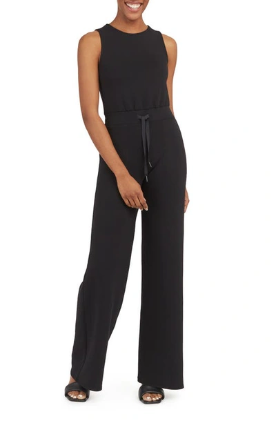 Spanx Airessentials Sleeveless Jumpsuit In Very Black