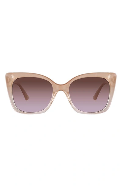 Velvet Eyewear Ada 52mm Cat Eye Sunglasses In Blush