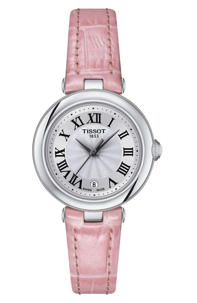 Tissot Bellissima Leather Strap Watch, 26mm In Pink