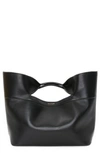 Alexander Mcqueen The Bow Small Leather Top-handle Bag In Black