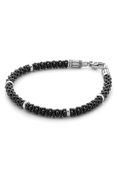 LAGOS LAGOS BLACK & WHITE CAVIAR BRACELET