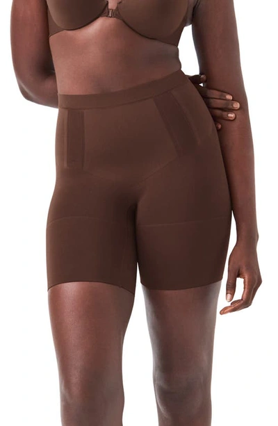 Spanx Women's Oncore Mid-thigh Short Ss6615 In Chestnut Brown | ModeSens