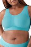 True & Co. True Body Lift Wireless Bra In Aqua