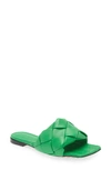 Bottega Veneta Bv Lido Flat Sandals In Grass