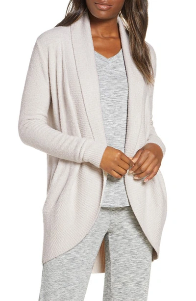 Barefoot Dreams The Cozy Chic Lite Circle Cardigan In Silver