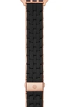 Michele Silicone Wrapped Apple Watch® Bracelet Watch Band In Black