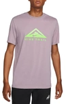Nike Dri-fit Trail Collection T-shirt In Plum Fog