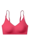 True & Co. True Body Triangle Convertible Strap Bralette In Raspberry