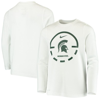 NIKE YOUTH NIKE WHITE MICHIGAN STATE SPARTANS BASKETBALL LEGEND PERFORMANCE LONG SLEEVE T-SHIRT