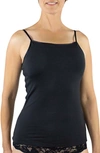 Everviolet Maia Camisole With Optional Internal Drain Pockets In Black