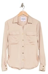 Alexia Admor Long Sleeve Button-up Shirt In Nude