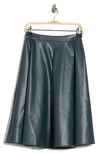 Alexia Admor Faux Leather Midi Skirt In Teal